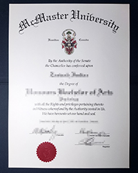 McMaster University degree, buy fake diploma and transcript in Victoria