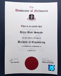 Buy a fake Melbourne University degree with seal and hologram online