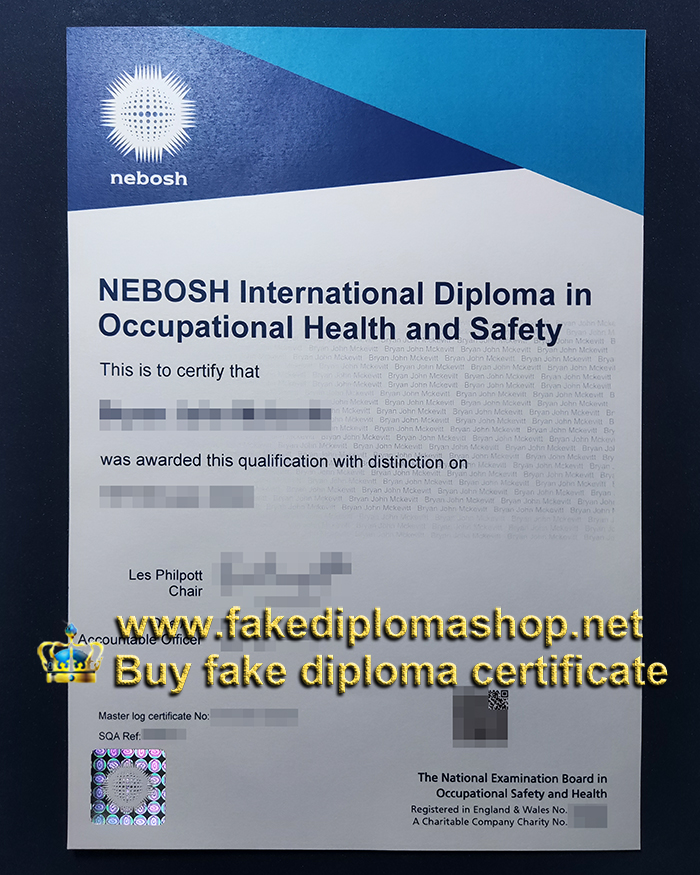 NEBOSH International diploma, National Examination Board in Occupational Safety and Health diploma