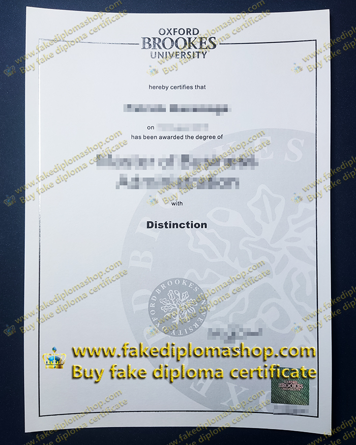 Oxford Brookes University fake degree