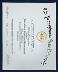 PSU Bachelor degree, buy fake Pennsylvania State University diploma and transcript in the USA