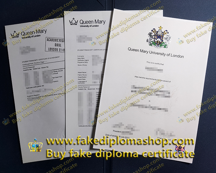 QMUL diploma and transcript, Queen Mary University of London diploma and transcript