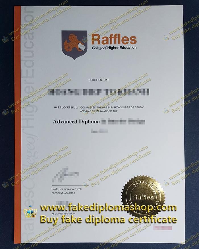 RCHE Advanced diploma, Raffles Advanced diploma, Raffles College of Higher Education diploma