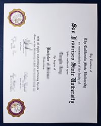 Buy a fake San Francisco State University degree, fake SFSU diploma of Bachelor online