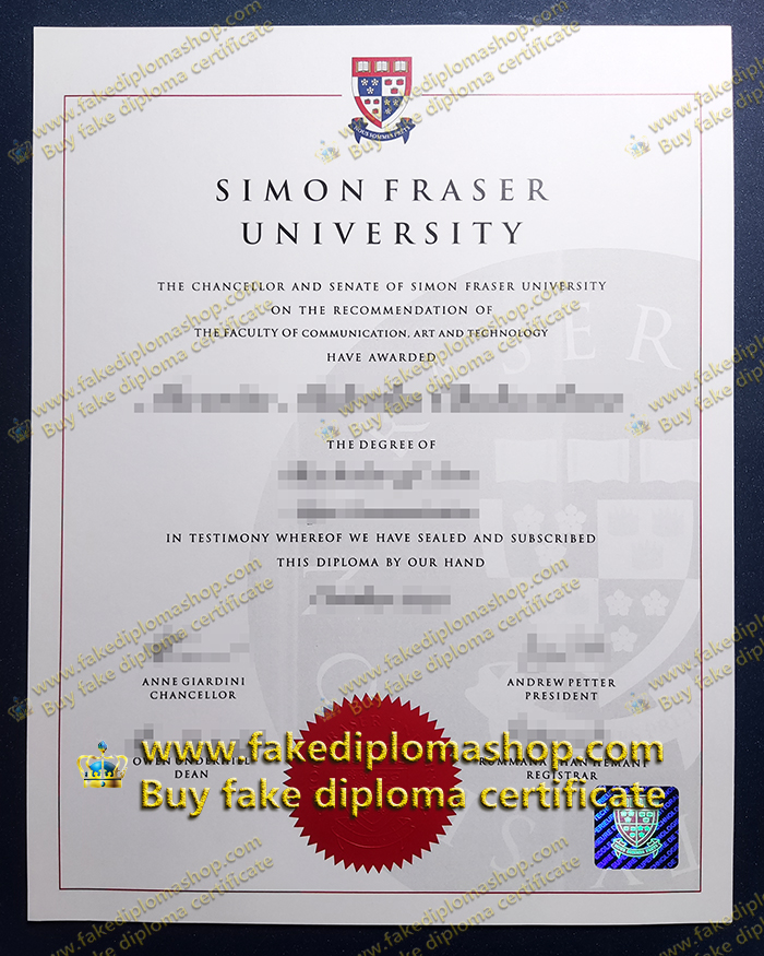 SFU fake degree, Simon Fraser University diploma