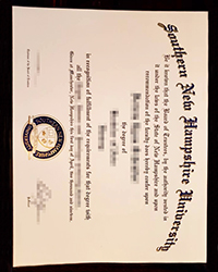 Buy fake SNHU diploma and transcript, Southern New Hampshire University degree