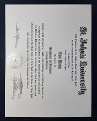 Buy a SJU fake diploma of New York, St. John’s University degree