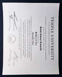 Temple University fake diploma, buy fake Temple University certificate online