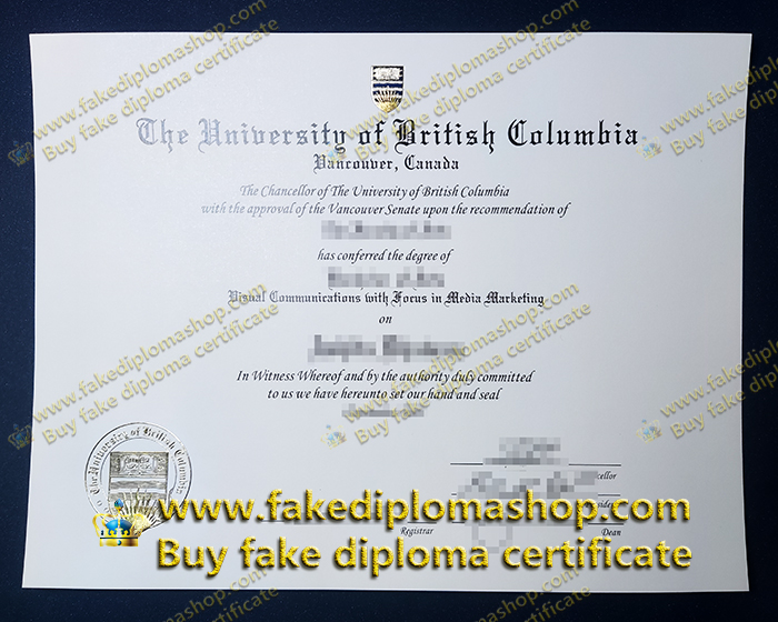 University of British Columbia diploma, UBC diploma