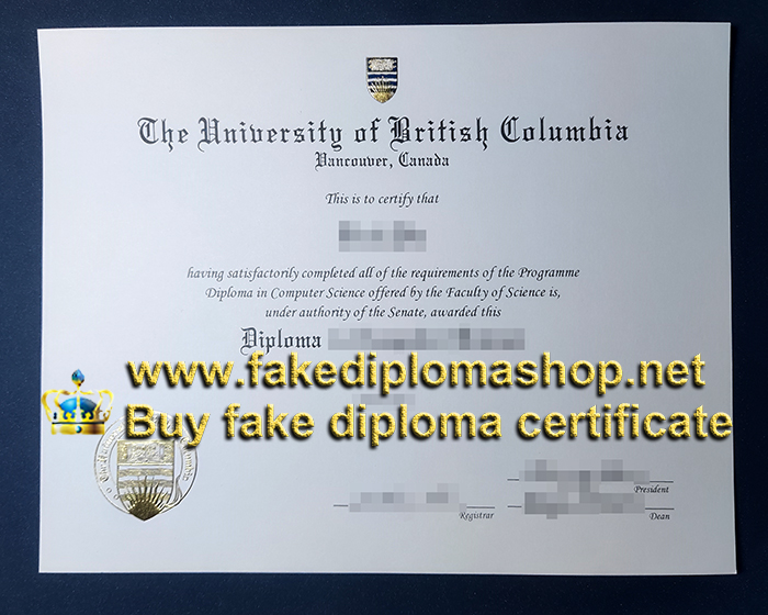 UBC diploma, fake University of British Columbia diploma