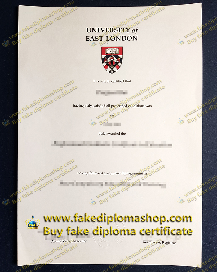 University of East London degree, UEL diploma