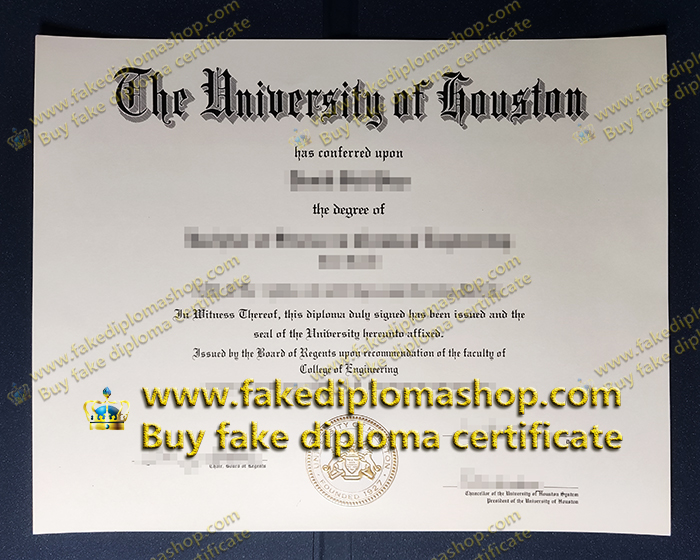 University of Houston fake diploma, UH diploma