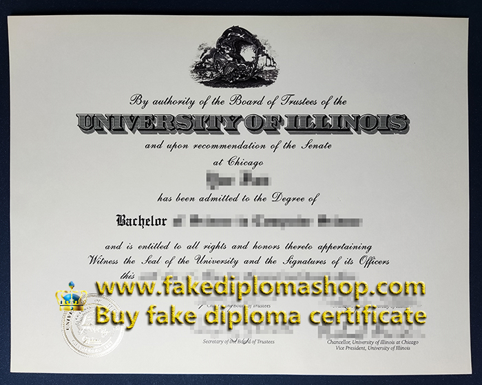 fake UIC Bachelor degree, University of Illinois Chicago diploma