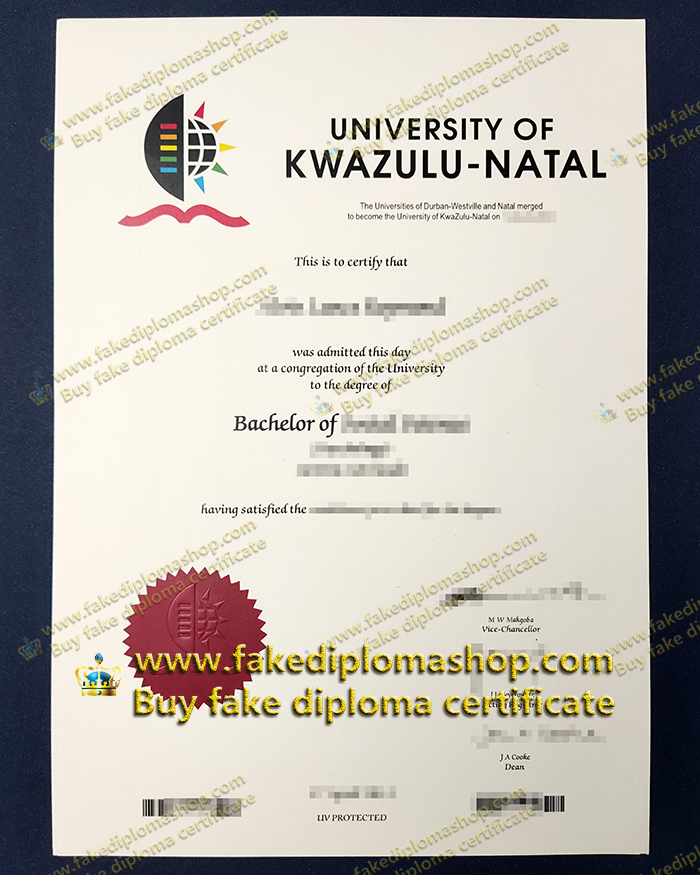 University of KwaZulu-Natal diploma, UKZN degree of Bachelor