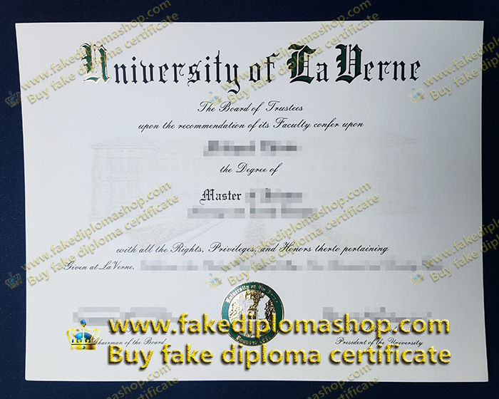 ULV Master degree, University of La Verne diploma