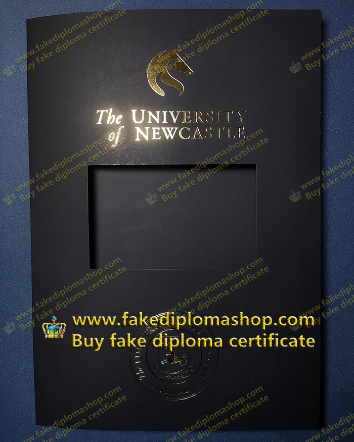 University of Newcastle degree cover, UON diploma cover