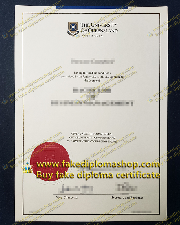 UQ diploma of Bachelor, University of Queensland diploma