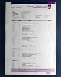 UiTM official transcript replica, buy Universiti Teknologi MARA transcript online