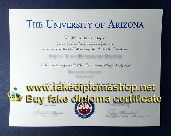 University of Arizona diploma