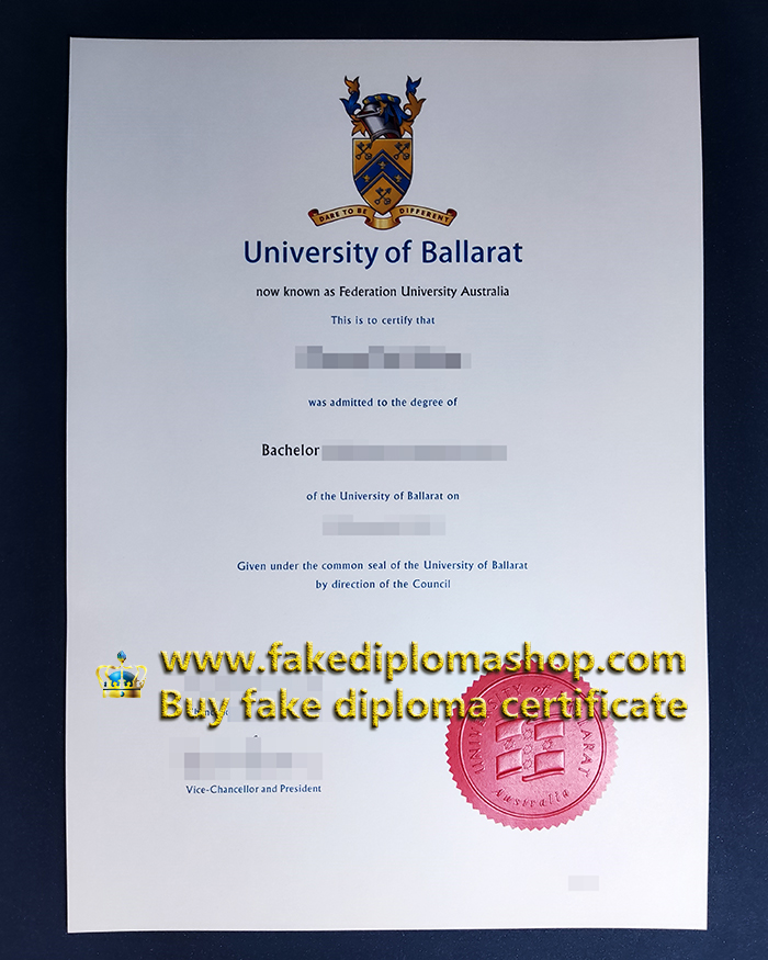 University of Ballarat diploma of Bachelor