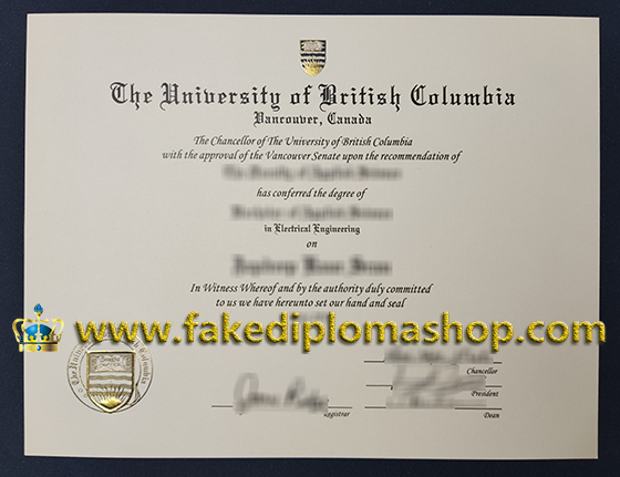 UBC degree, University of British Columbia degree of Bachelor of Applied Science