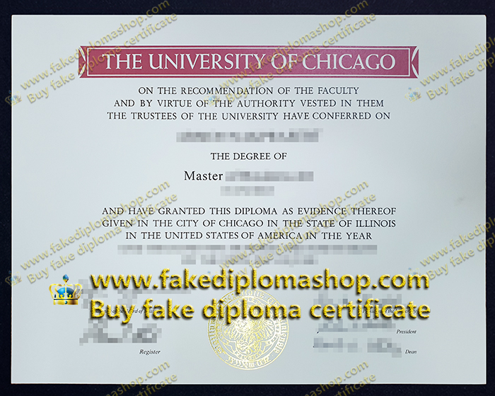 University of Chicago Master diploma