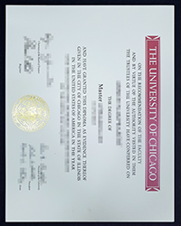 University of Chicago Master diploma, Buy fake degree certificate