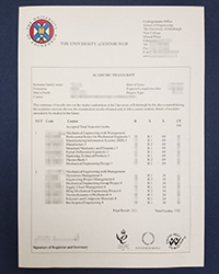 Best fake University of Edinburgh transcript for sale, buy fake Edinburgh grade sheet