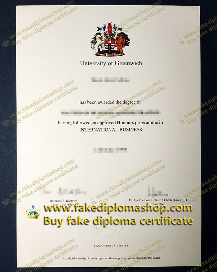 Old edition University of Greenwich degree