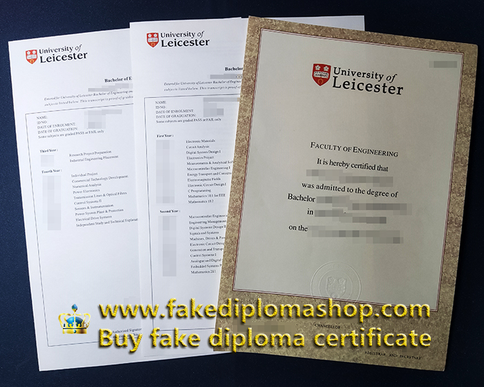 University of Leicester degree of Bachelor, University of Leicester transcript