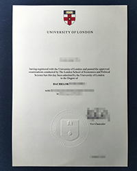 University of London phony degree and novelty diploma supplement