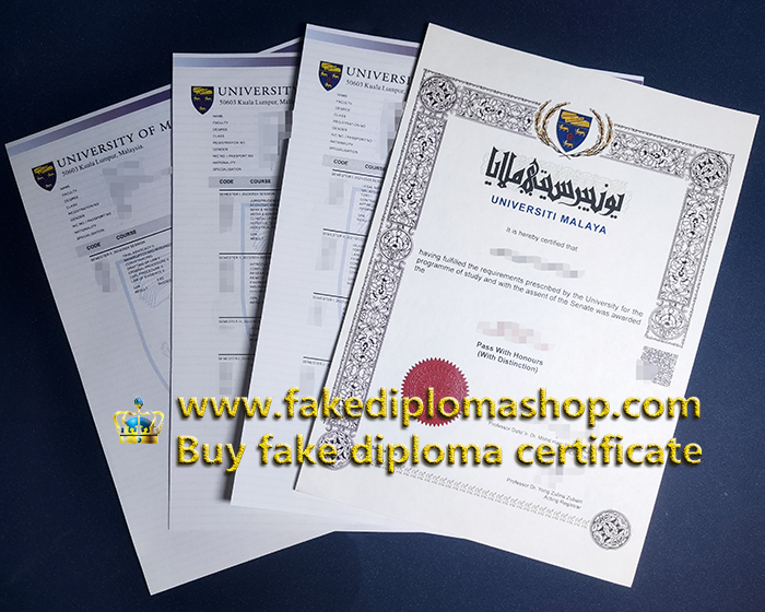 Fake University of Malaya degree and transcript