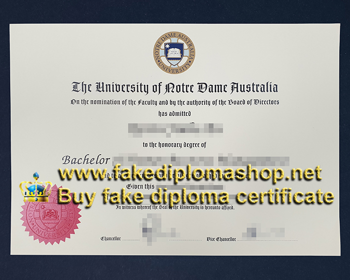 University of Notre Dame Australia diploma