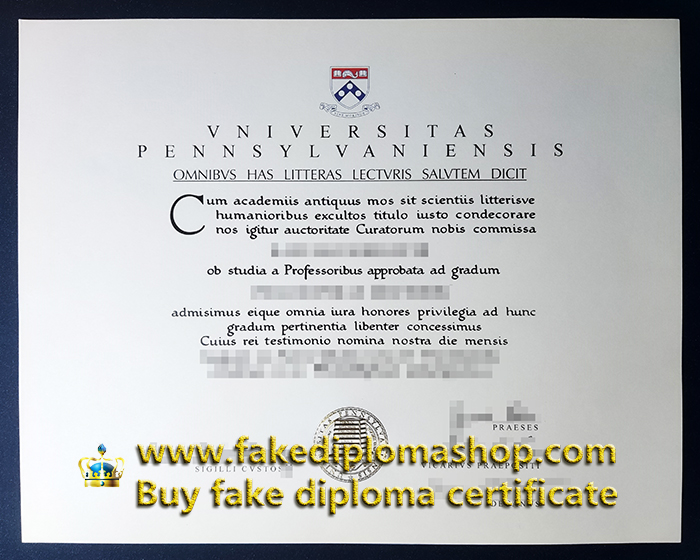 Fake University of Pennsylvania diploma of Doctoris