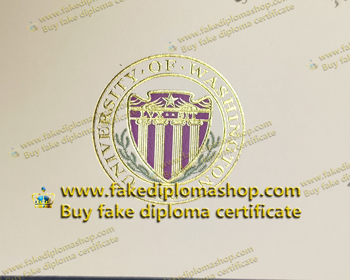 University of Washington diploma Embossed seal