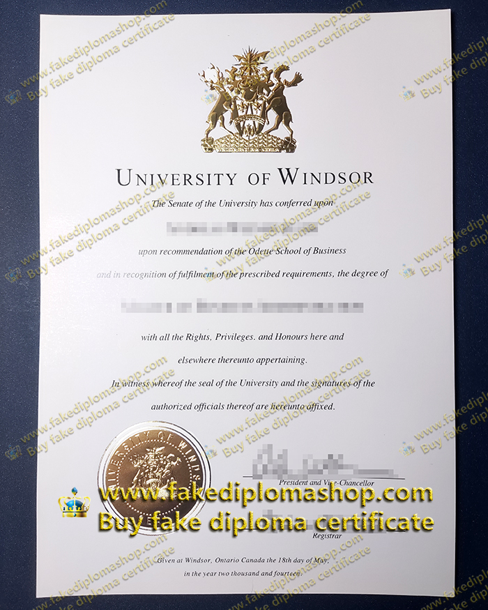 University of Windsor fake diploma