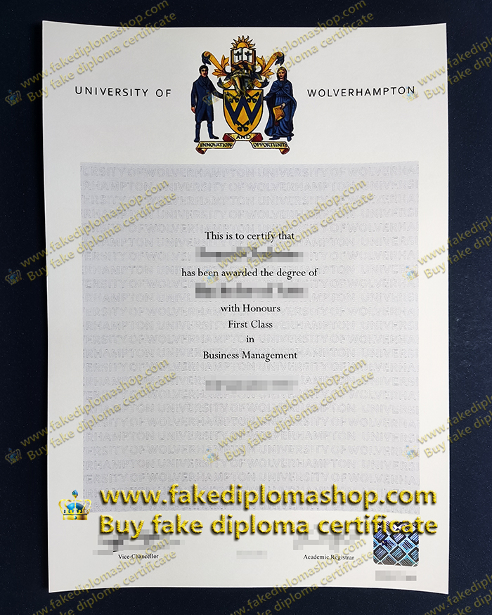 University of Wolverhampton degree of Bachelor