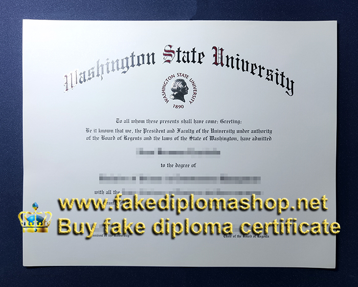 WSU diploma, Washington State University diploma