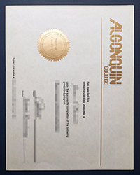 Old edition Algonquin College diploma supplier, buy an Algonquin College degree