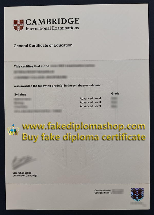 CIE General certificate of Education