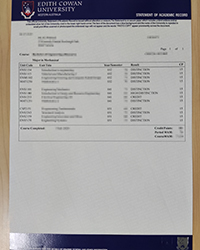 Edith Cowan University transcript, Order a fake ECU transcript and diploma