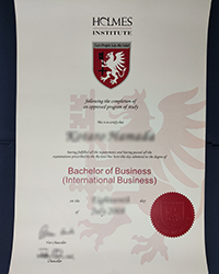 Fake Holmes Institute certificate, Order a fake Holmes Institute certificate of bachelor of  international business