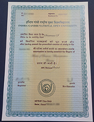 Phony IGNOU diploma, Order a fake Indira Gandhi National Open University diploma online