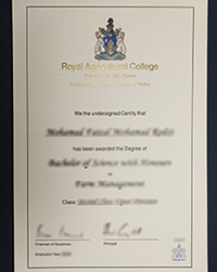 Buy RAU degree, Purchase a fake Royal Agricultural University diploma online