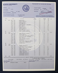 Acadia University transcript, Buy a fake Acadia University degree and diploma