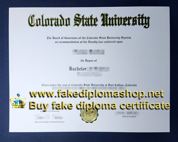 Colorado State University diploma, CSU diploma