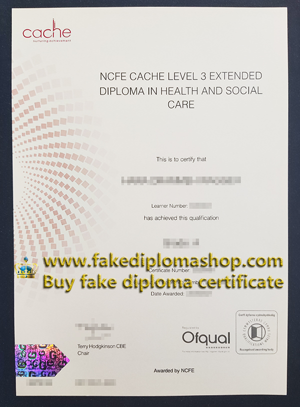 NCFE Level 3 certificate