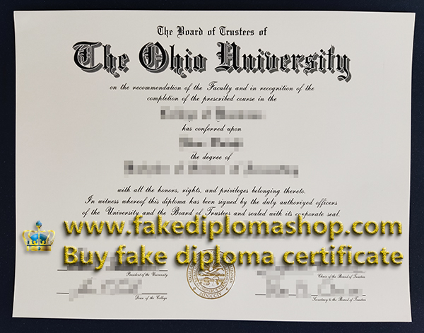 Ohio University degree