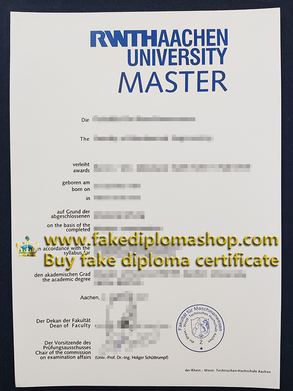 RWTH Aachen University diploma