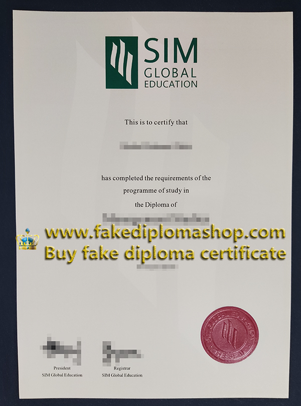 SIM Global Education diploma